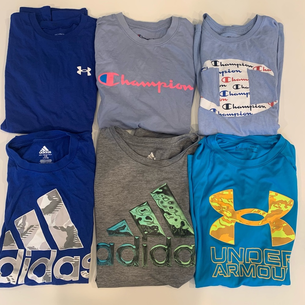 6 youth short sleeve t-shirts